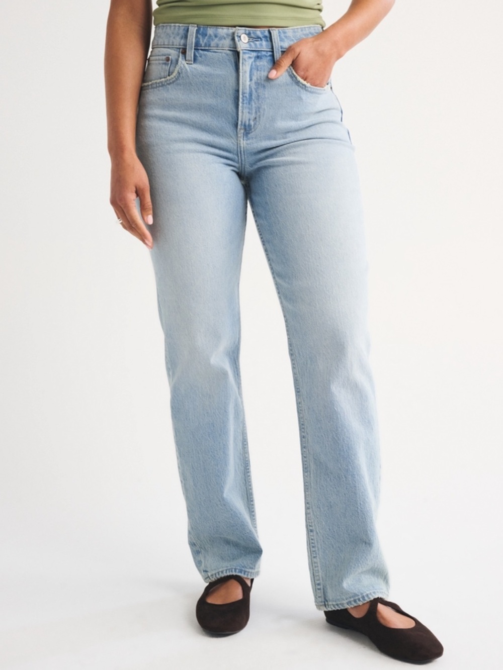 Abercrombie ‘The 90s Straight Ultra High Rise’ Curve Love Size 30 Long